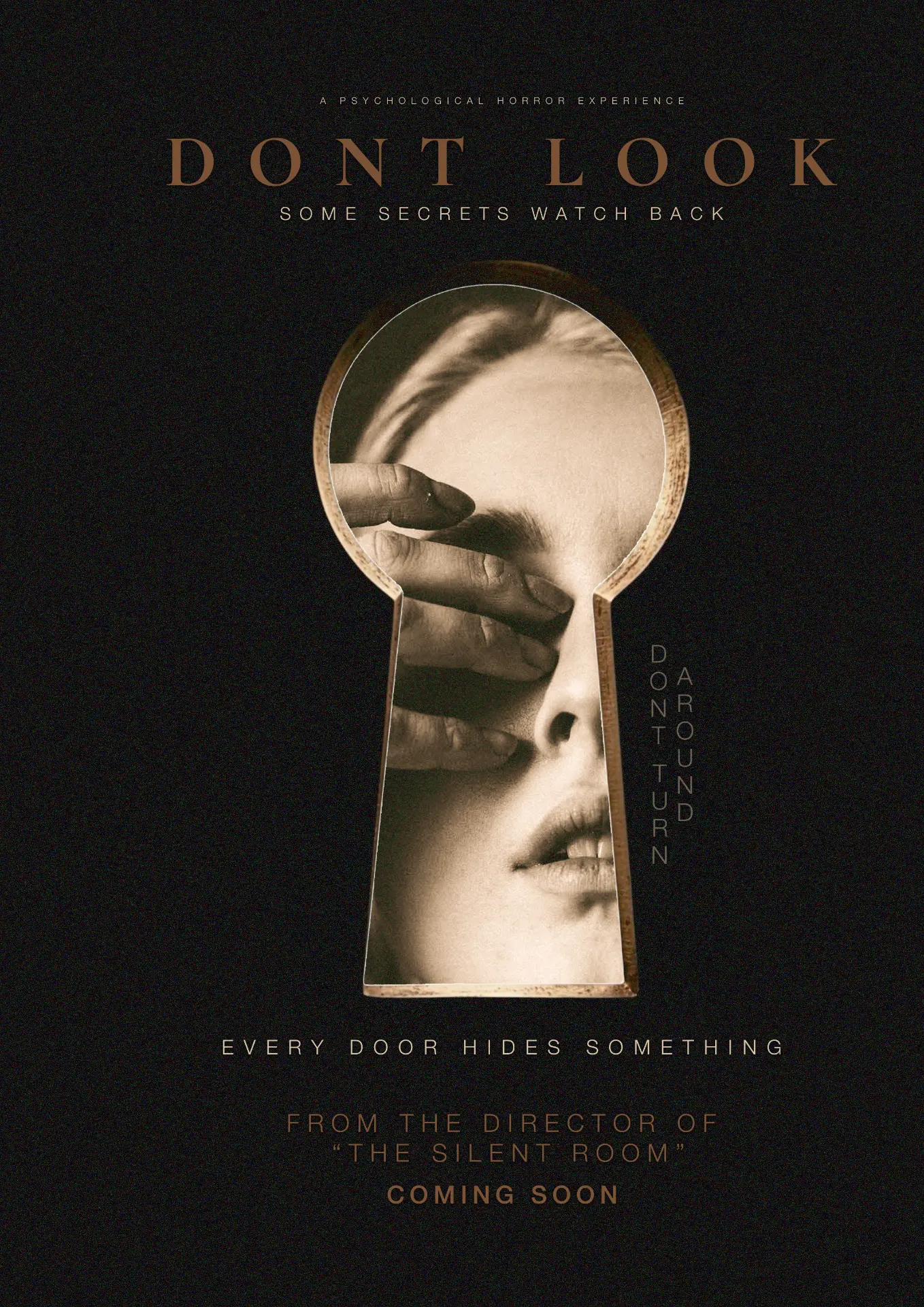 Don't Look psychological horror poster design